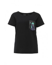 Женская черная футболка с круглым вырезом от Medicine