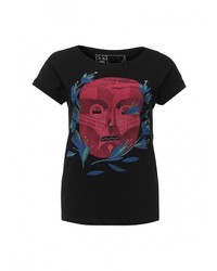 Женская черная футболка с круглым вырезом от Medicine