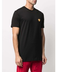 Мужская черная футболка с круглым вырезом от Versace