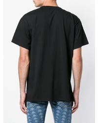 Мужская черная футболка с круглым вырезом от Paura