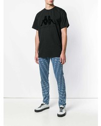 Мужская черная футболка с круглым вырезом от Paura