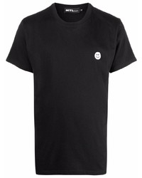 Мужская черная футболка с круглым вырезом от MTL STUDIO