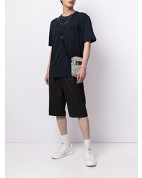 Мужская черная футболка с круглым вырезом от N°21