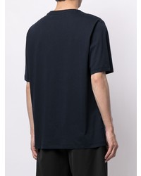 Мужская черная футболка с круглым вырезом от N°21