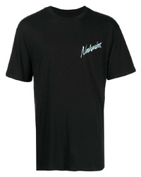Мужская черная футболка с круглым вырезом от Nahmias
