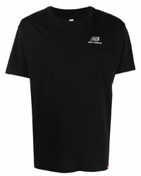 Мужская черная футболка с круглым вырезом от New Balance