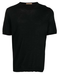 Мужская черная футболка с круглым вырезом от Nuur