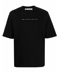 Мужская черная футболка с круглым вырезом от Off-White