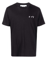 Мужская черная футболка с круглым вырезом от Off-White