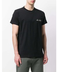 Мужская черная футболка с круглым вырезом от Maison Labiche