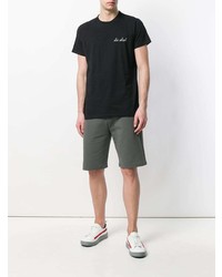 Мужская черная футболка с круглым вырезом от Maison Labiche