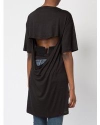 Женская черная футболка с круглым вырезом от Ann Demeulemeester