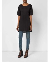 Женская черная футболка с круглым вырезом от Ann Demeulemeester