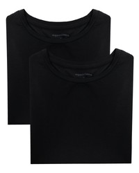 Мужская черная футболка с круглым вырезом от ORGANIC BASICS