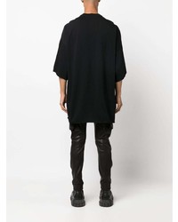 Мужская черная футболка с круглым вырезом от Rick Owens