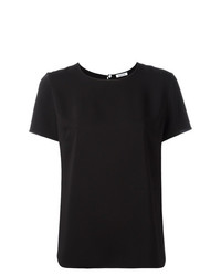 Женская черная футболка с круглым вырезом от P.A.R.O.S.H.