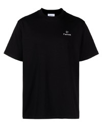 Мужская черная футболка с круглым вырезом от Palmes
