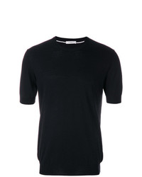 Мужская черная футболка с круглым вырезом от Paolo Pecora
