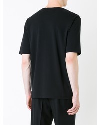 Мужская черная футболка с круглым вырезом от Lemaire