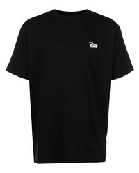 Мужская черная футболка с круглым вырезом от PATTA