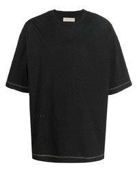 Мужская черная футболка с круглым вырезом от Paura