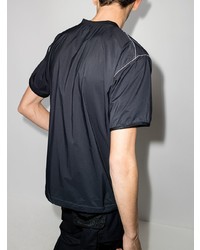 Мужская черная футболка с круглым вырезом от And Wander