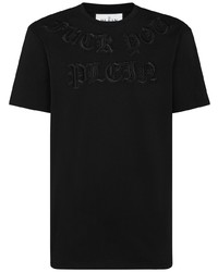 Мужская черная футболка с круглым вырезом от Philipp Plein