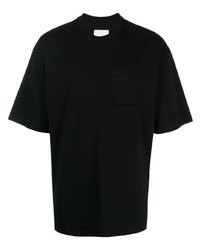 Мужская черная футболка с круглым вырезом от Philippe Model Paris