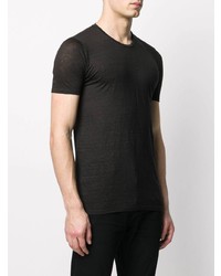 Мужская черная футболка с круглым вырезом от Avant Toi