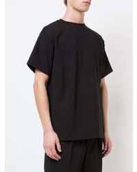 Мужская черная футболка с круглым вырезом от 424