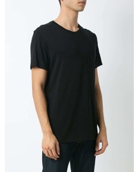 Мужская черная футболка с круглым вырезом от OSKLEN