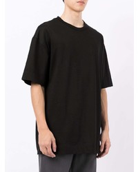 Мужская черная футболка с круглым вырезом от Juun.J