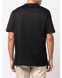 Мужская черная футболка с круглым вырезом от Pal Zileri