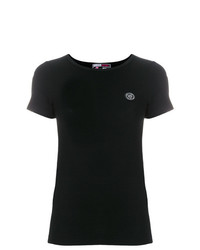 Женская черная футболка с круглым вырезом от Plein Sport