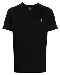 Мужская черная футболка с круглым вырезом от Polo Ralph Lauren