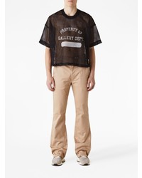 Мужская черная футболка с круглым вырезом от GALLERY DEPT.