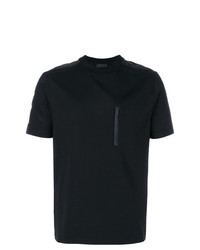 Мужская черная футболка с круглым вырезом от Prada