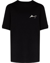 Мужская черная футболка с круглым вырезом от Prevu