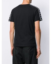 Мужская черная футболка с круглым вырезом от Kappa