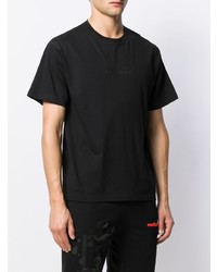 Мужская черная футболка с круглым вырезом от Styland