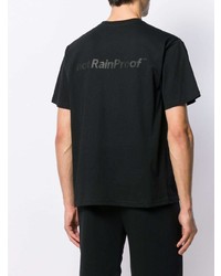 Мужская черная футболка с круглым вырезом от Styland