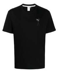 Мужская черная футболка с круглым вырезом от Puma