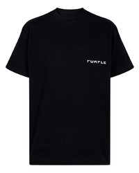 Мужская черная футболка с круглым вырезом от purple brand