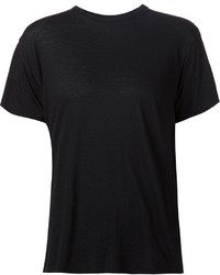 Женская черная футболка с круглым вырезом от R 13