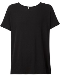 Мужская черная футболка с круглым вырезом от R 13