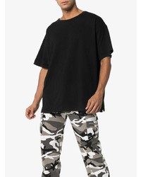 Мужская черная футболка с круглым вырезом от Facetasm