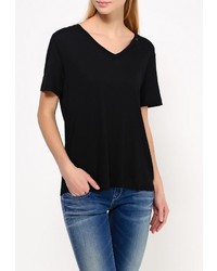 Женская черная футболка с круглым вырезом от Replay