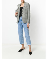 Женская черная футболка с круглым вырезом от Blanca