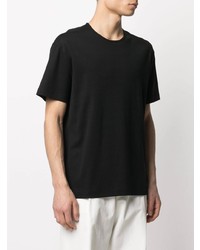Мужская черная футболка с круглым вырезом от Lemaire
