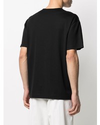 Мужская черная футболка с круглым вырезом от Lemaire